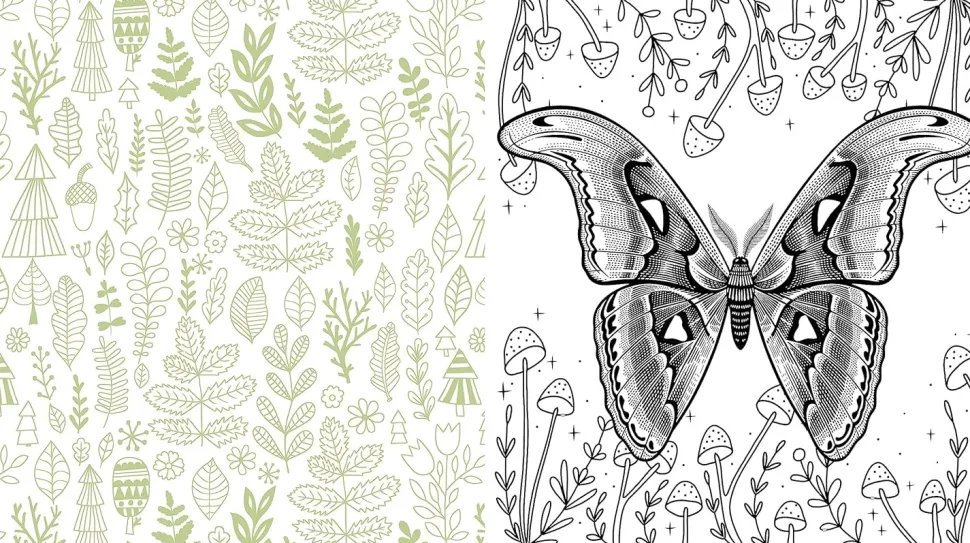 Forestcore Coloring Book