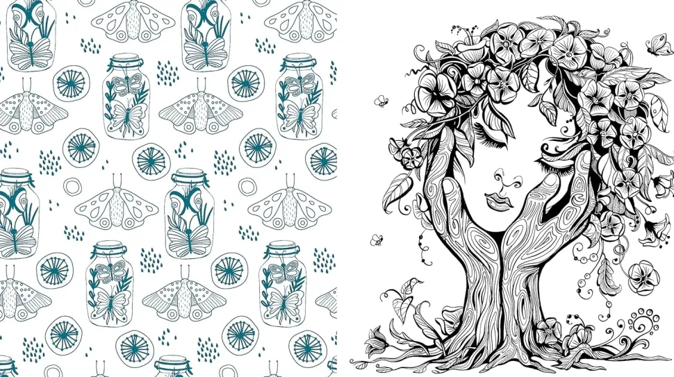 Forestcore Coloring Book