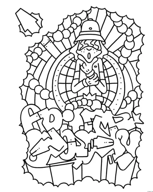 Graffiti Style Coloring Book