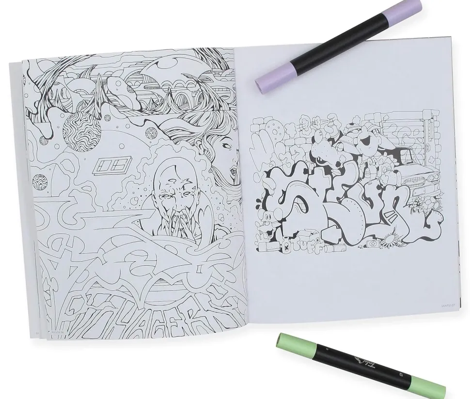 Graffiti Style Coloring Book