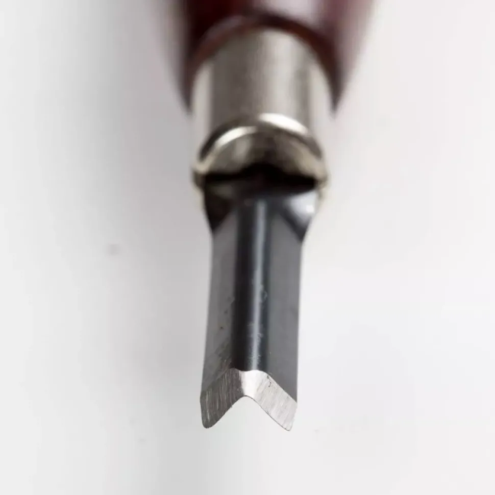 Gubia para talla V con abertura 4mm