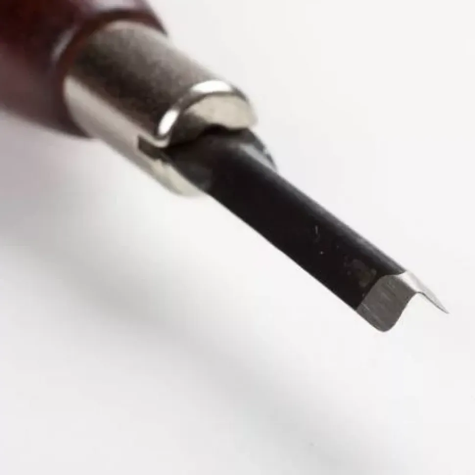 Gubia para talla V con abertura 4mm