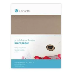 Hojas Adhesivas Imprimibles Kraft Silhouette