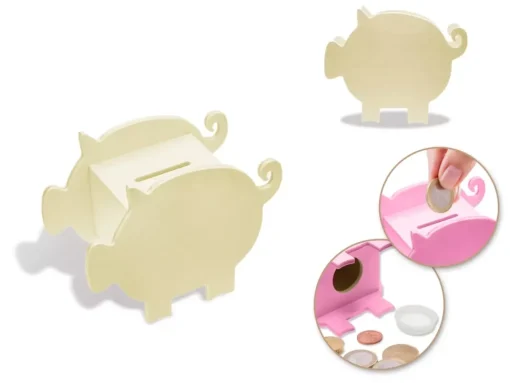 Hucha de Madera Cerdito MultiCraft