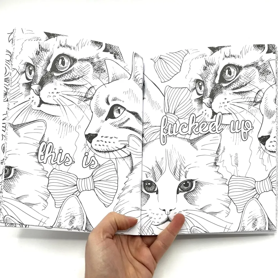 Keep F*cking Calm and Colour Cats