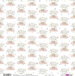 Kit 8 Papeles Tela Sweet Baby Girl PapersForYou 30x30cm