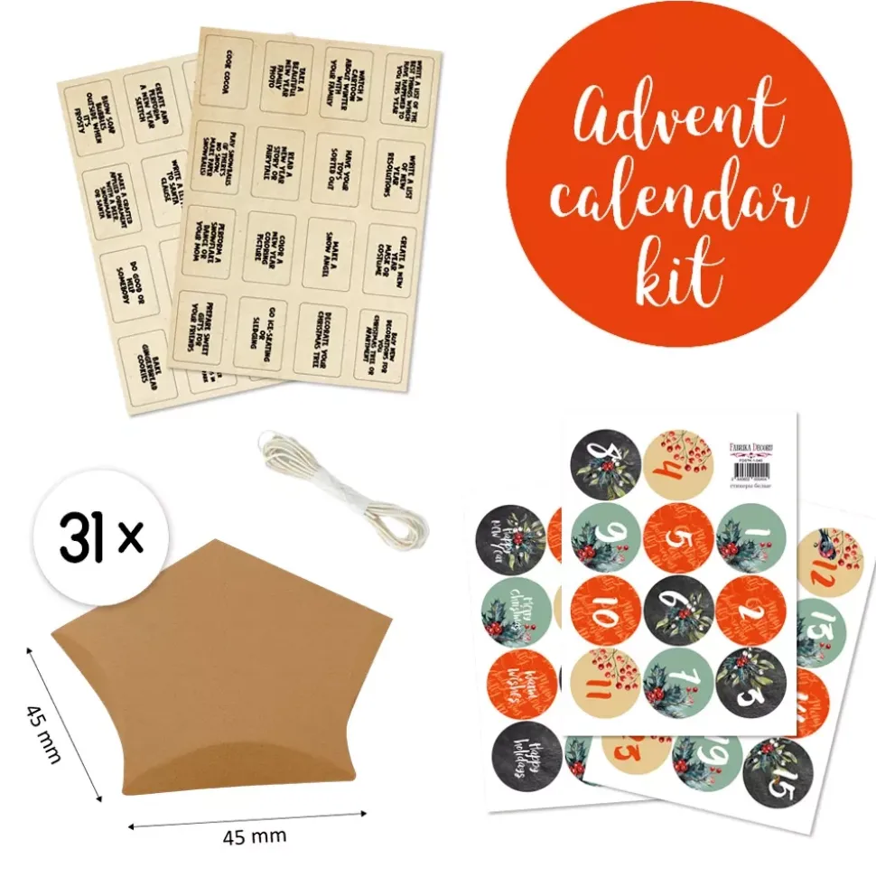 Kit calendario de adviento 2 Fabrika Decoru