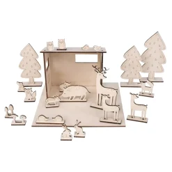 Kit 3D de Madera Cabaña en el Bosque Rayher
