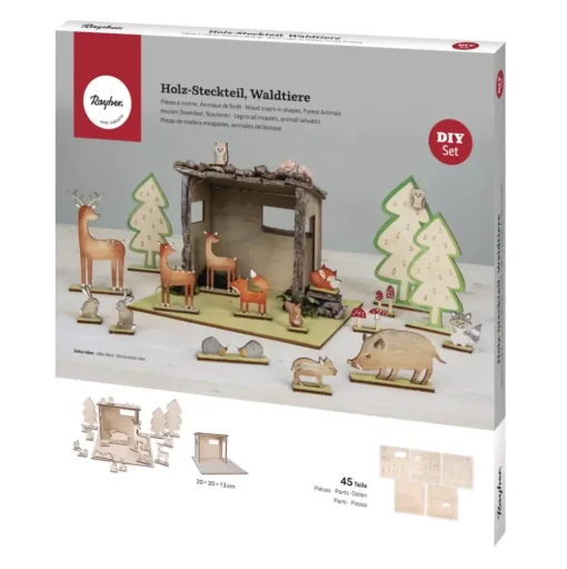 Kit 3D de Madera Cabaña en el Bosque Rayher