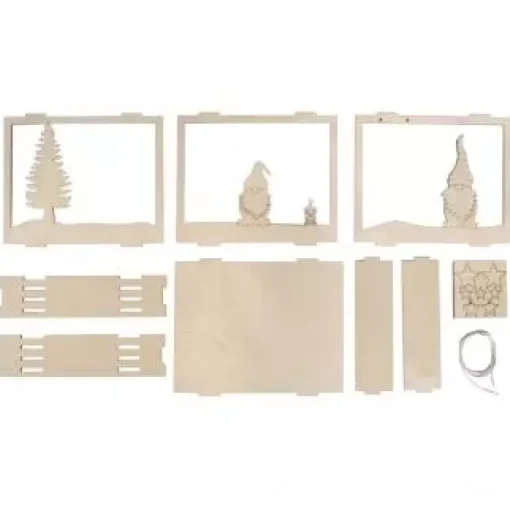 Kit 3D de Madera Gnomos Navideños Rayher