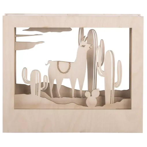 Kit 3D de madera Llama