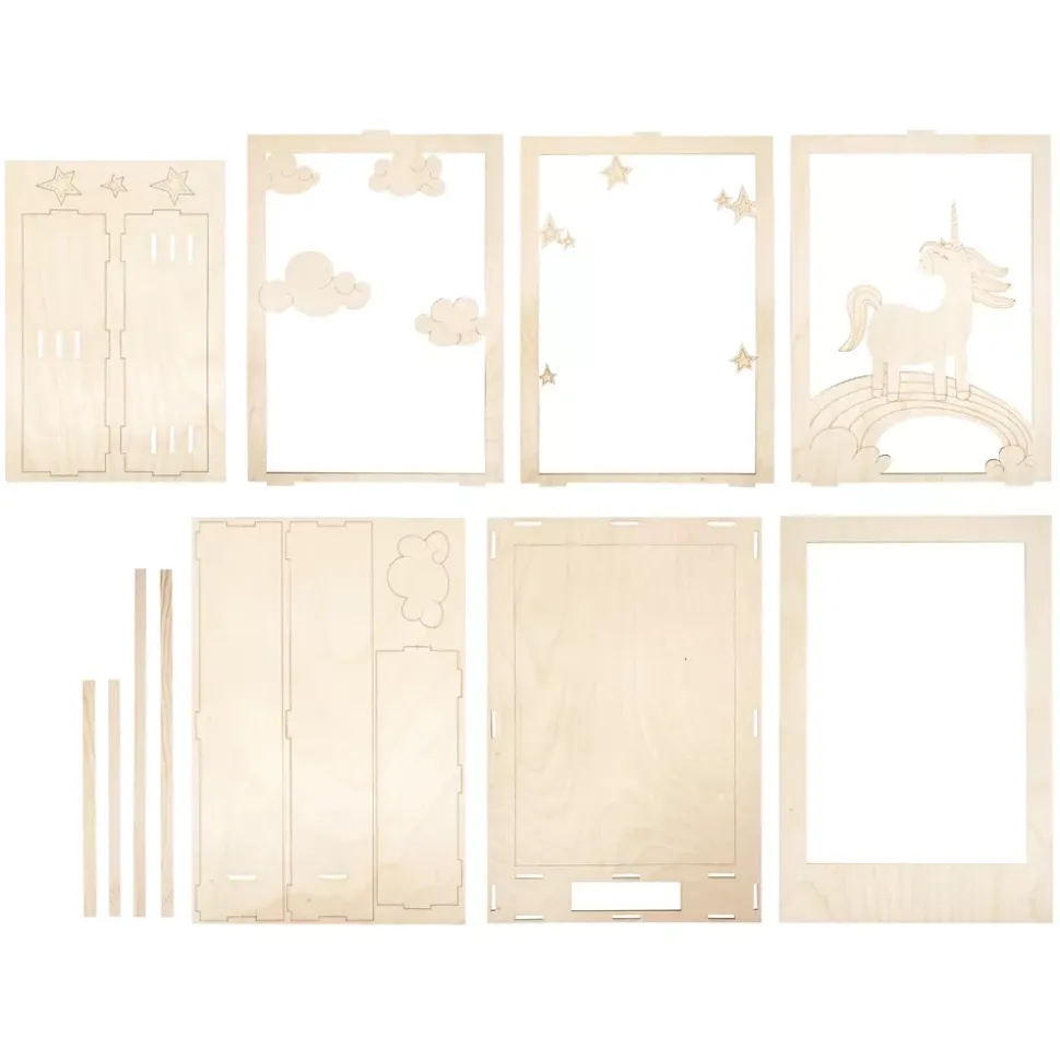 Kit 3D de madera Unicornio