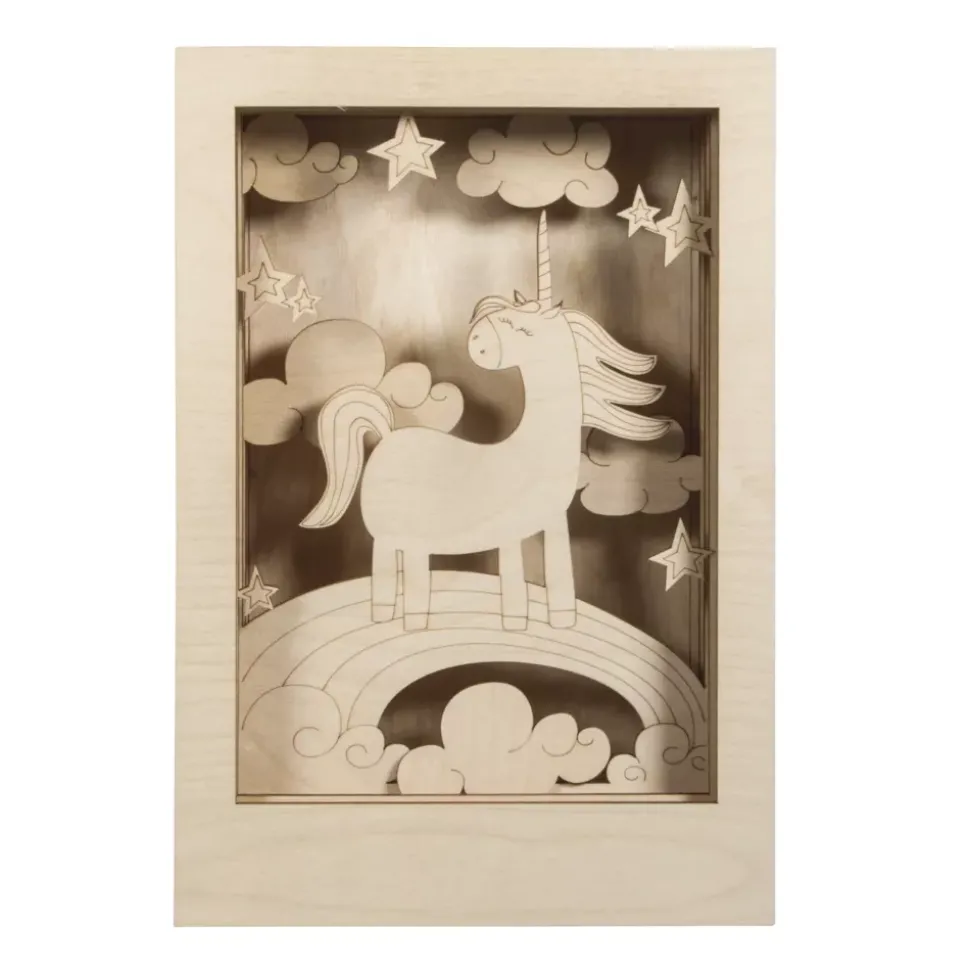 Kit 3D de madera Unicornio