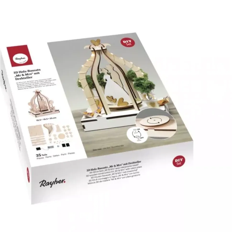 Kit de Madera 3D Mr. & Mrs. Rayher