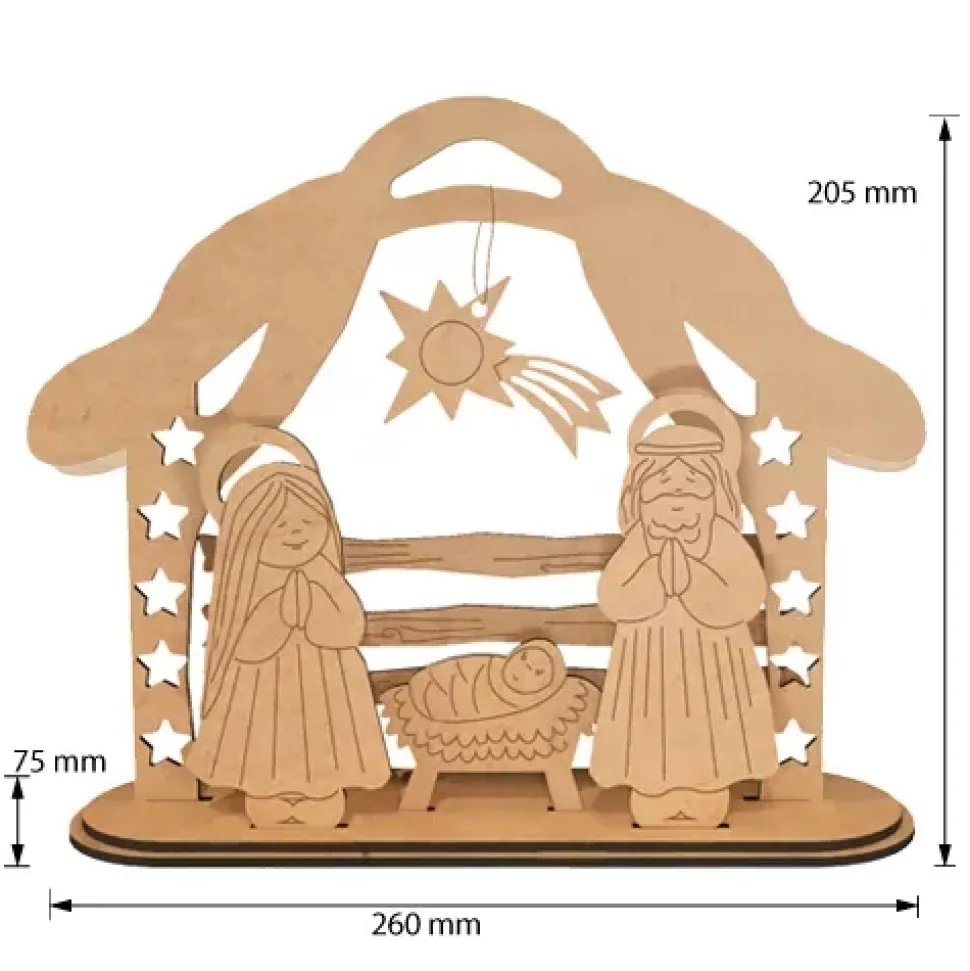 Kit de madera Portal de Belén Fabrika Decoru