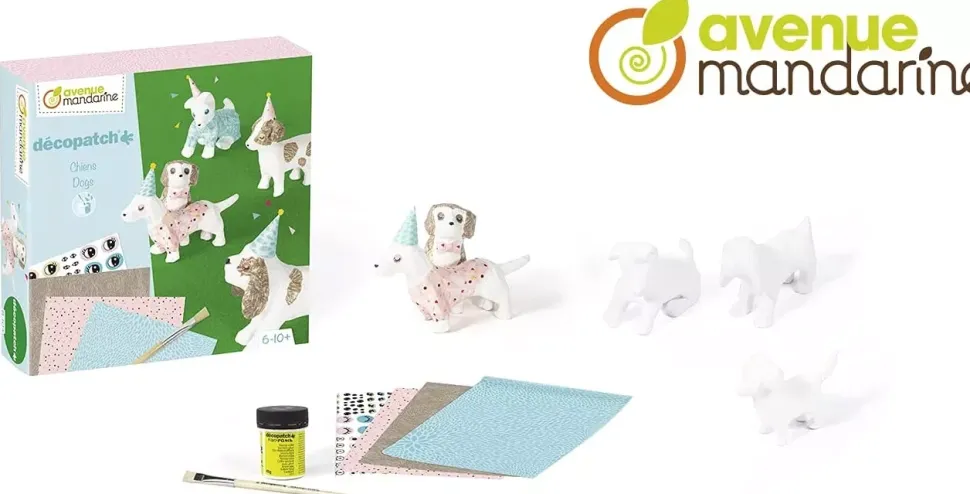 Kit Perros Papel Maché Avenue Mandarine Décopatch