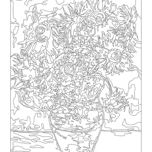 Kit Pinta por números Girasoles de Van Gogh Arenart