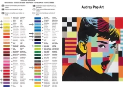 Kit Pintar con Arenas de Colores Audrey Pop Art Arenart 38x38cm