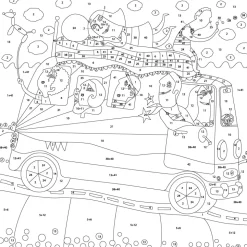 Kit Pintar con Arenas de Colores Excursión Bus Arenart 38x38cm