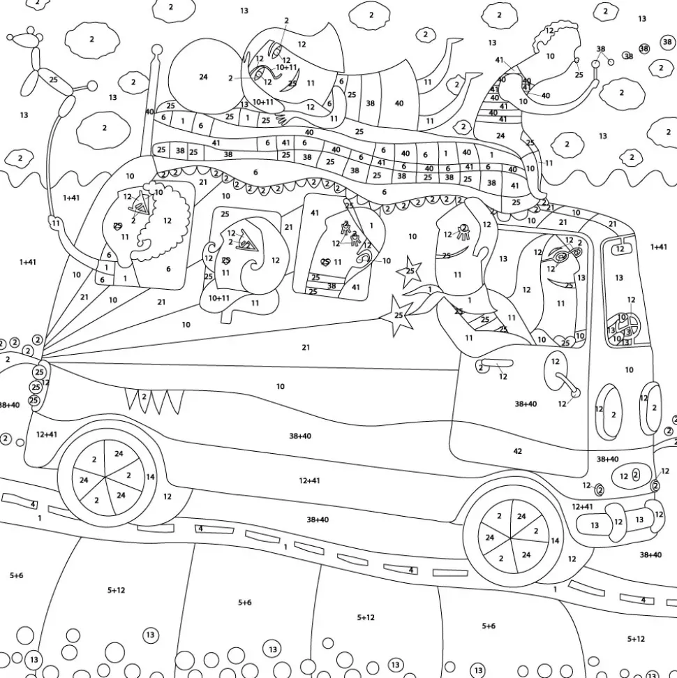 Kit Pintar con Arenas de Colores Excursión Bus Arenart 38x38cm