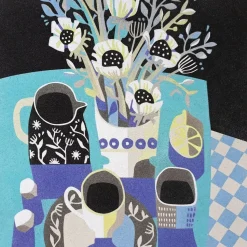 Kit Pintar con Arenas de Colores Bodegón Naif Azul Arenart 38x38cm