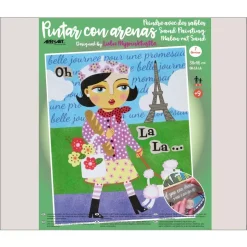 Kit Pintar con Arenas de Colores Oh La La Arenart 38x46cm