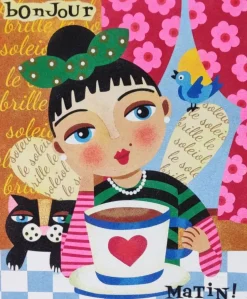 Kit Pintar con Arenas de Colores Bonjour Matin Arenart 38x46cm
