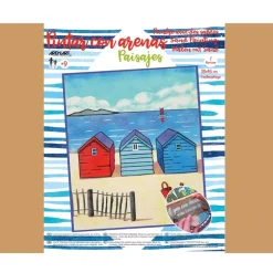 Kit Pintar con Arenas de Colores Casitas Playa Arenart 38x46cm