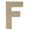 Letra F de cartón endurecido