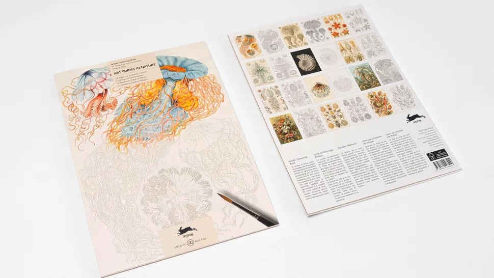 Libro para colorear Art Forms in Nature The Pepin Press 24x34cm