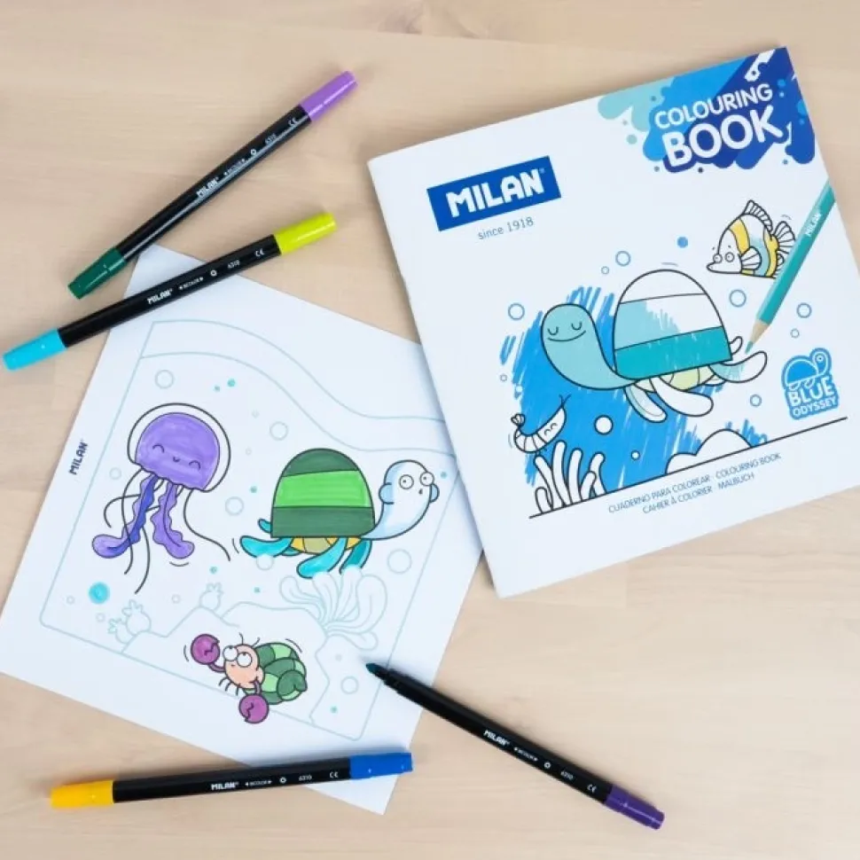 Libro para colorear Blue odyssey Milan