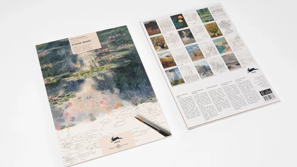 Libro para colorear Claude Monet The Pepin Press 24x34cm