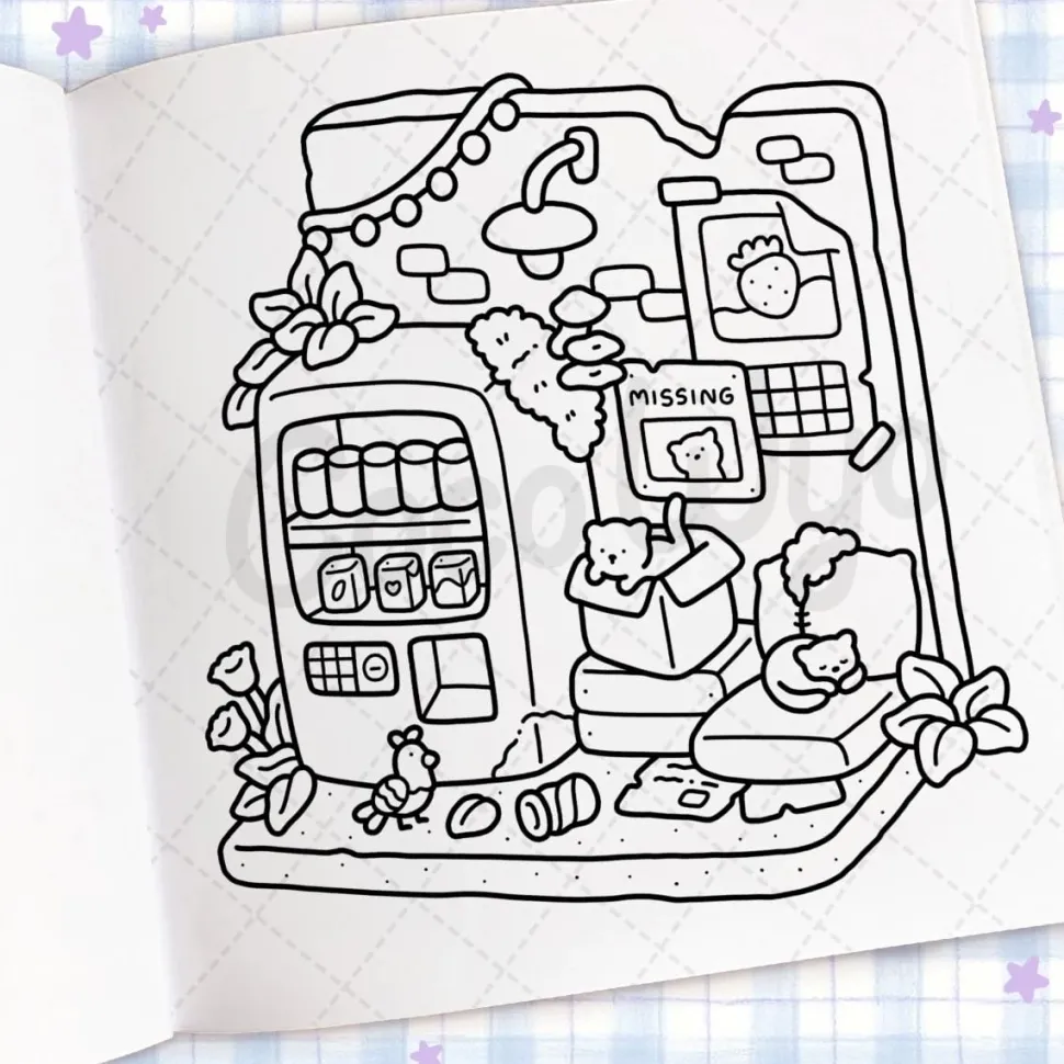 Libro para colorear Cozy Corner