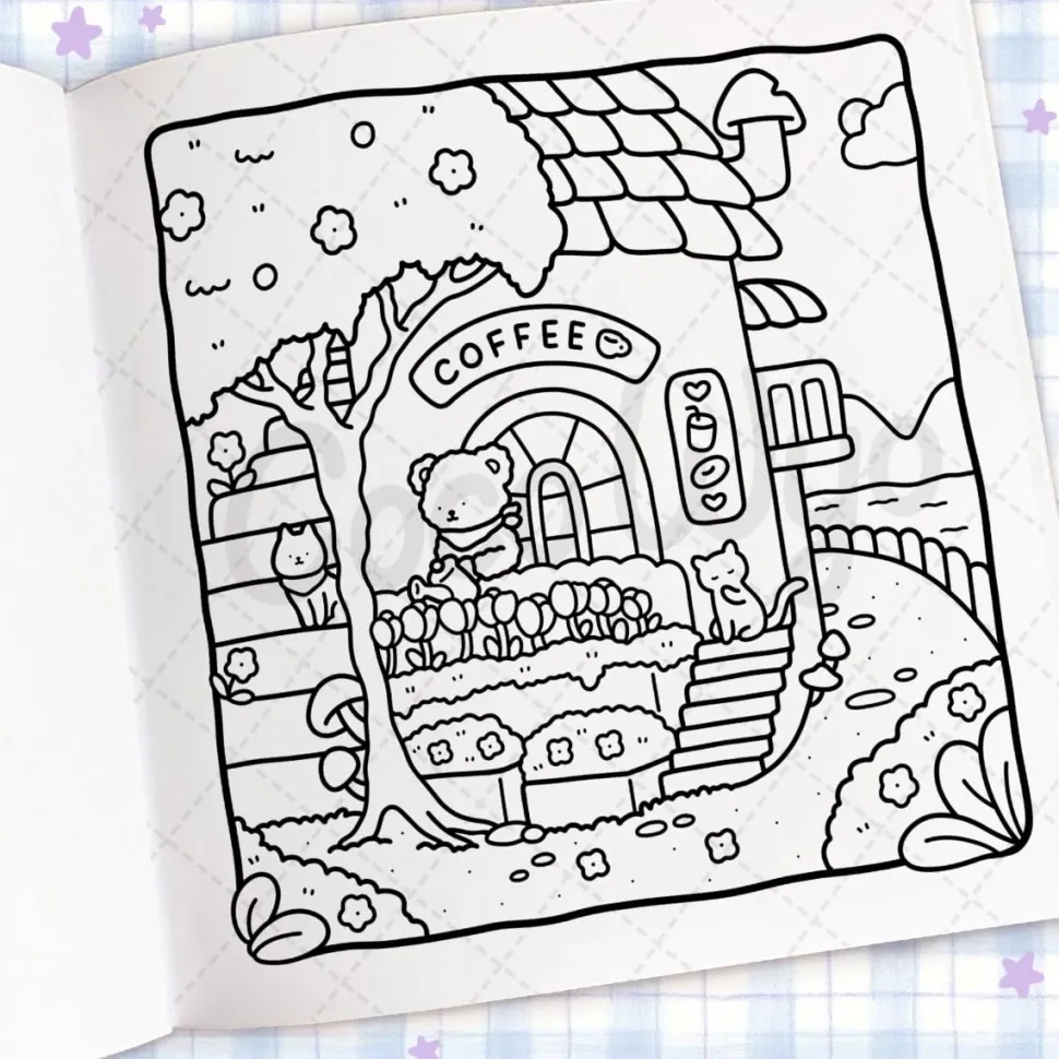 Libro para colorear Cozy Corner