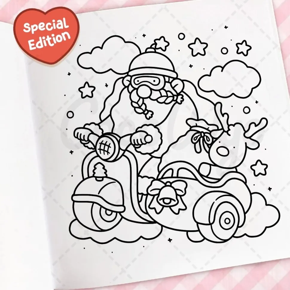 Libro para colorear Cozy Christmas