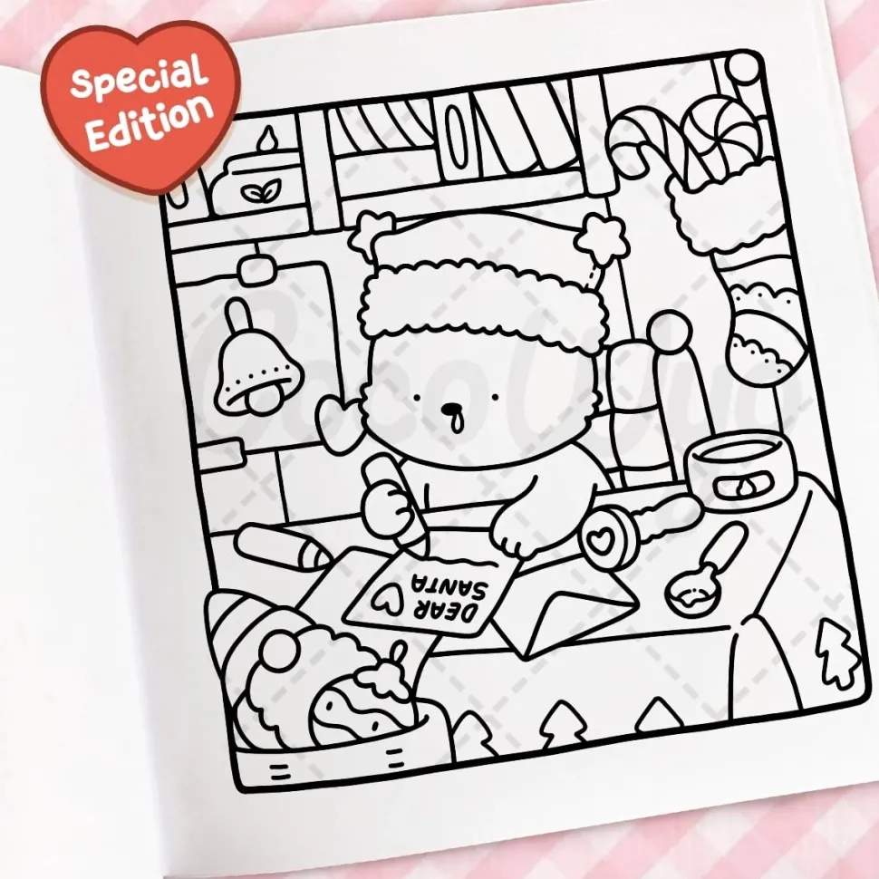 Libro para colorear Cozy Christmas