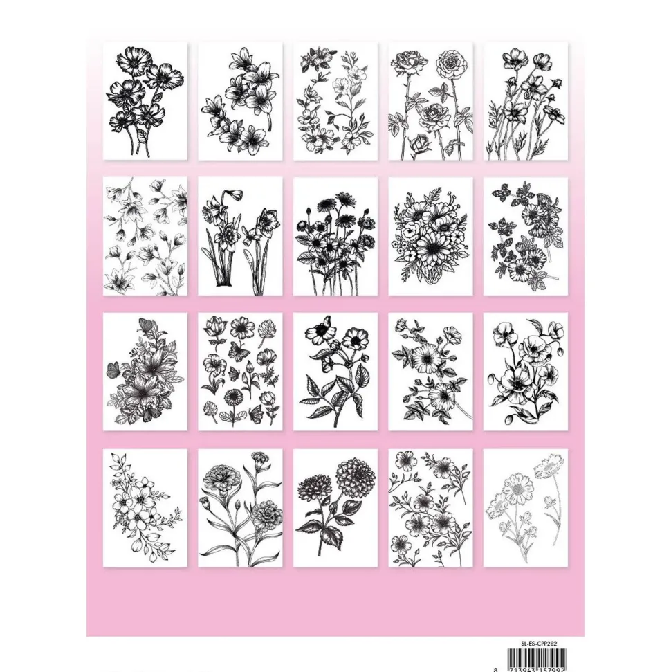 Libro para colorear Flowers Essentials Collection Studio Light A5