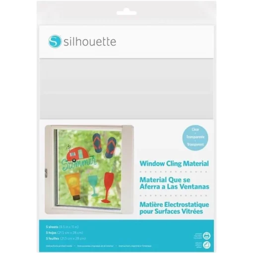 Láminas de pegatinas de ventana Transparente Silhouette