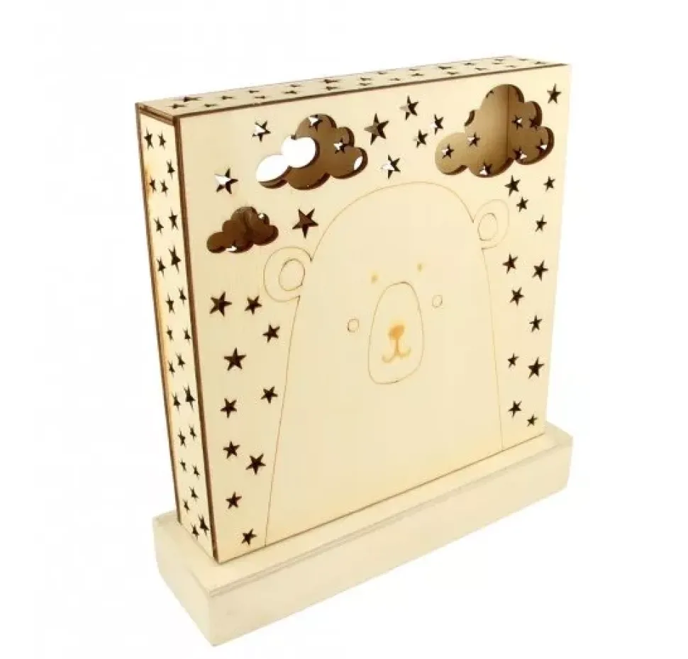 Lámpara de madera Adorable Artemio