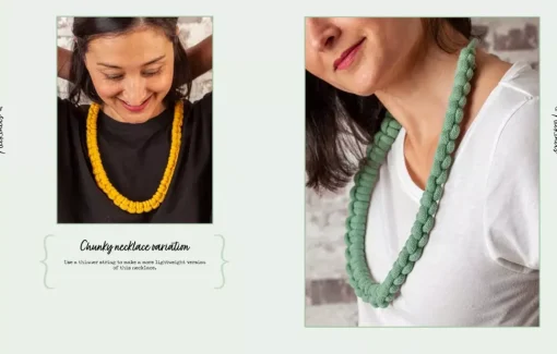 Macramé jewellery