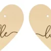 Madera Porta Alianzas Él y Ella Corazones On se Marie Artemio