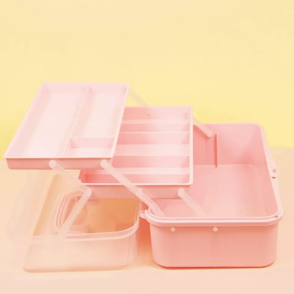 Maletín de Almacenamiento Rosa Craftelier