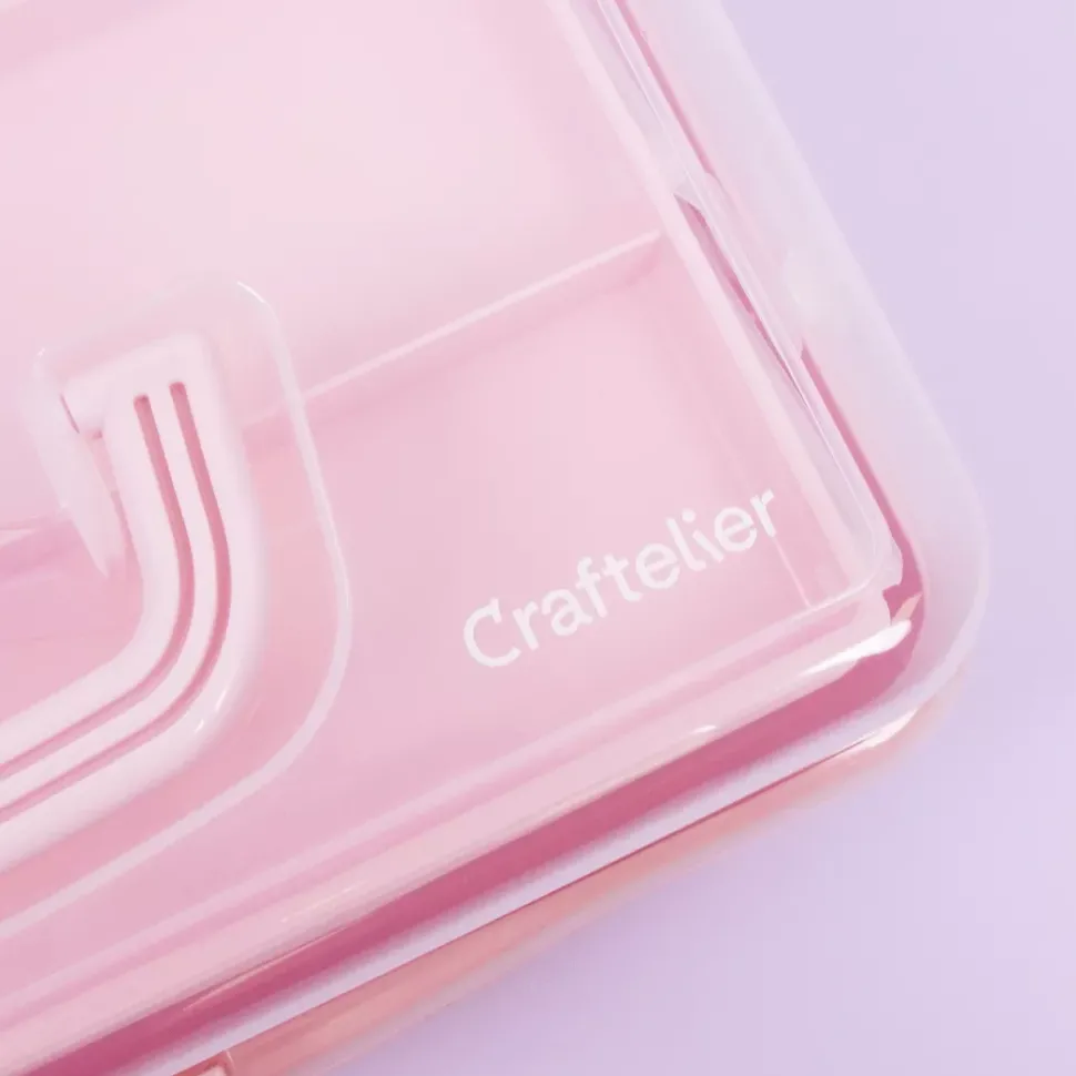 Maletín de Almacenamiento Rosa Craftelier