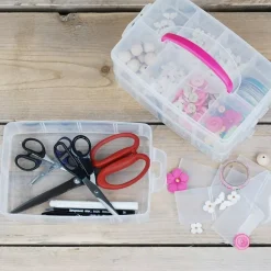 Maletín de almacenamiento con separadores y tres pisos