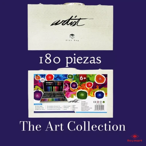 Maletín de Madera 180 Piezas Art Studio Alex Bog