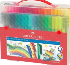 Maletín transparente 92 piezas Connector Faber-Castell