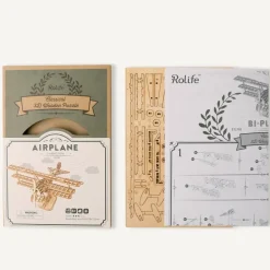 Maqueta de biplano Robotime