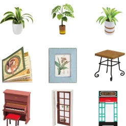 Maqueta de Cafetería de Simon Robotime