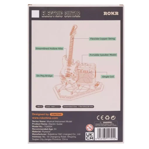 Maqueta de guitarra eléctrica Robotime