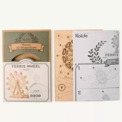 Maqueta de noria de feria Robotime